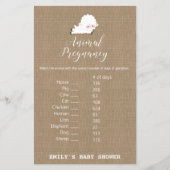 Little Lamb Baby shower Game PRINED (Voorkant)
