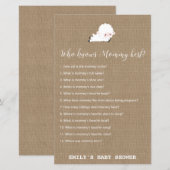 Little Lamb Baby shower Game PRINED (Voorkant / Achterkant)