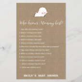 Little Lamb Baby shower Game PRINED (Voorkant)