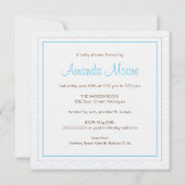 Little Lamb Baby shower Invitation Kaart (Achterkant)