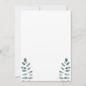 Little Lamb Baby shower Invitation Kaart (Achterkant)