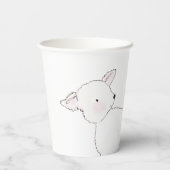 Little Lamb Baby shower Papieren Bekers (Achterkant)