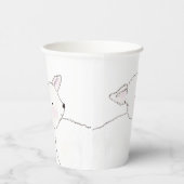 Little Lamb Baby shower Papieren Bekers (Rechts)