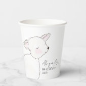 Little Lamb Baby shower Papieren Bekers (Voorkant)