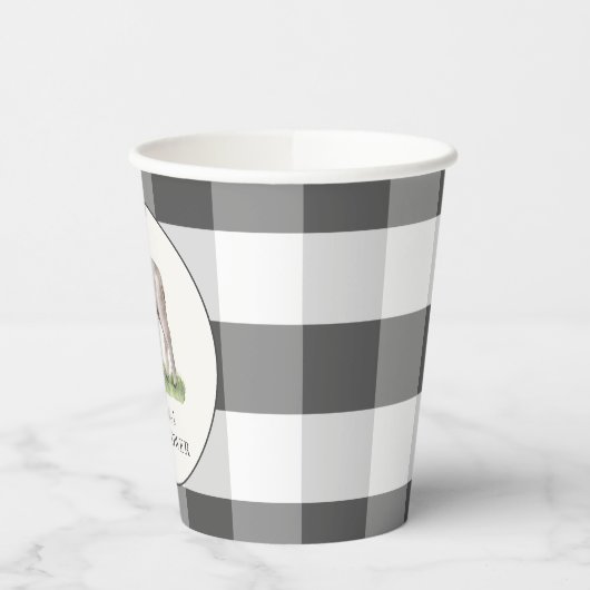 Little Lamb Baby shower Papieren Bekers (Links)