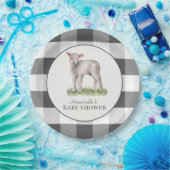 Little Lamb Baby shower Papieren Bordje (Feest)