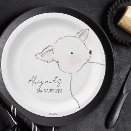 Little Lamb Baby shower Papieren Bordje