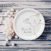 Little Lamb Baby shower Papieren Bordje