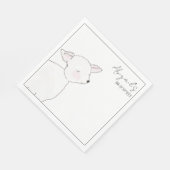 Little Lamb Baby Shower Servet (Hoek)