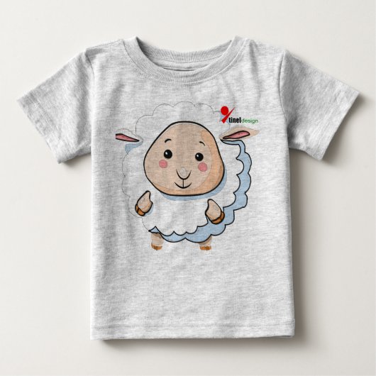Little Lamb Baby T-shirt (Voorkant)