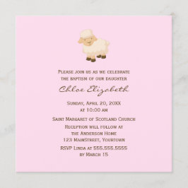 Little Lamb Baptisme Kaart