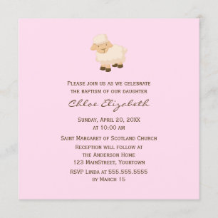 Little Lamb Baptisme Kaart
