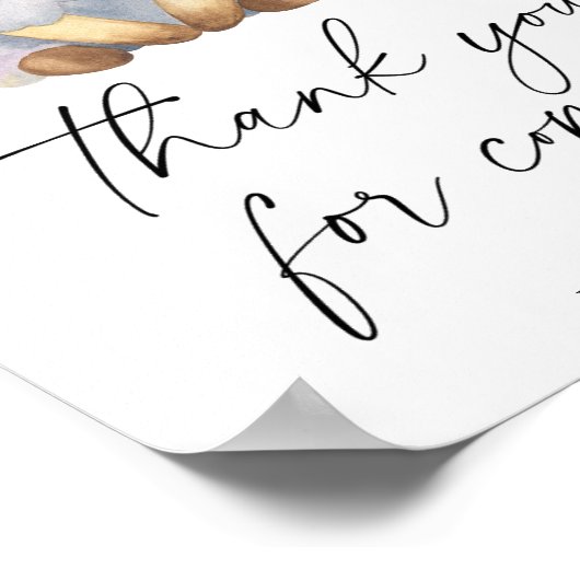 Little lamb - Bedankt voor het komen Poster (Hoek)