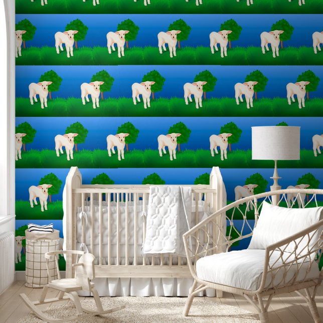 Little Lamb Behang (Kinderen)