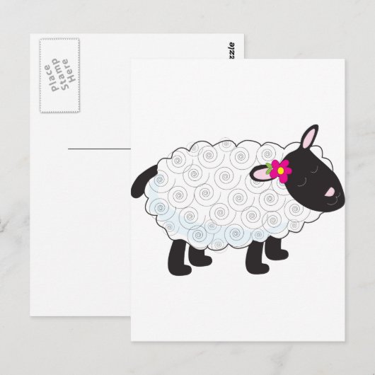 Little Lamb Briefkaart (Voorkant / Achterkant)