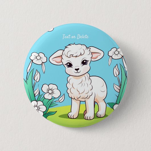 Little Lamb Button (Voorkant)