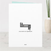 Little Lamb "Congr-a-ts" Wenskaart (XL) Kaart (Achterkant)