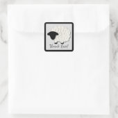 Little Lamb Dank u Stickers (vierkant) (Tas)