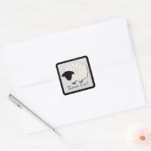 Little Lamb Dank u Stickers (vierkant) (Envelop)
