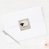 Little Lamb Dank u Stickers (vierkant) (Envelop)