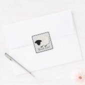 Little Lamb Dank u Stickers (vierkant) (Envelop)