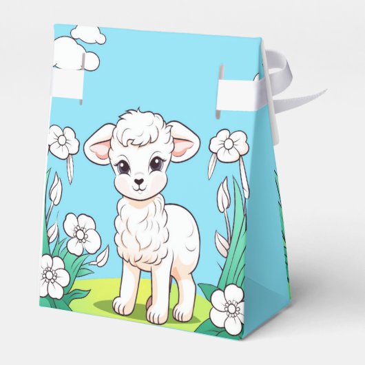 Little Lamb Favoriete Box Bedankdoosjes (Achterkant)