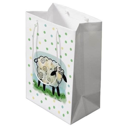 Little Lamb Gift Bag Medium Cadeauzakje (Achterkant Gekanteld)