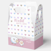 Little Lamb Meisje Baby shower Supplies Bedankdoosjes (Geopend)