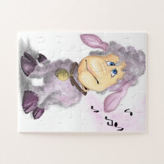 Little Lamb met Bell - Cute Legpuzzel (Horizontaal)