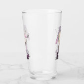 Little Lamb met Bell - Voeg Jouw tekst/Name toe Glas (Links)