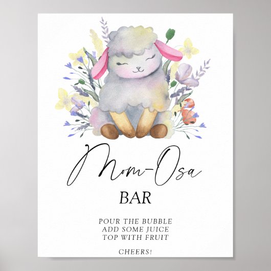 Little lamb - Mon-osa bar Poster (Voorkant)