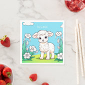 Little Lamb Napkins Servet (Insitu)