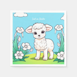 Little Lamb Napkins Servet