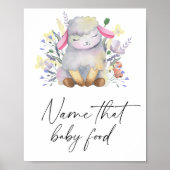 Little lamb - noem dat baby eten poster (Voorkant)