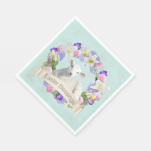 Little Lamb Paaspapier servetten (Hoek)