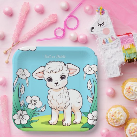 Little Lamb Paper Bord (Feest)