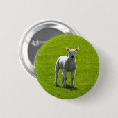 Little Lamb Ronde Button 5,7 Cm (Voorkant /achterkant)
