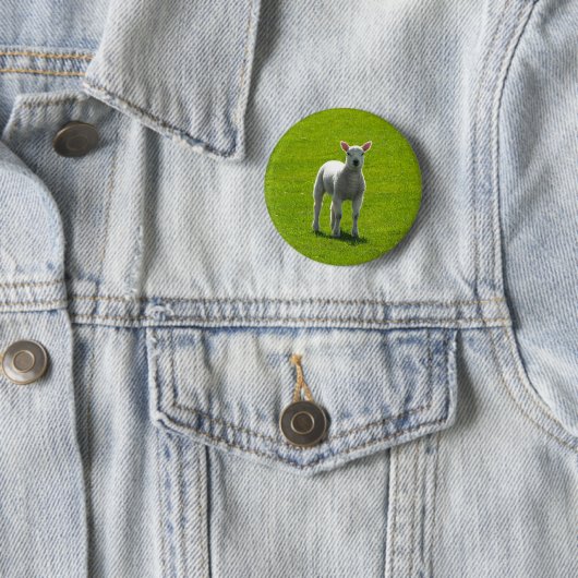 Little Lamb Ronde Button 5,7 Cm (In situ)