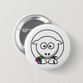 Little Lamb Ronde Button 5,7 Cm (Voorkant /achterkant)