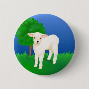 Little Lamb Ronde Button 5,7 Cm