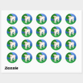 Little Lamb Ronde Sticker (Vel)