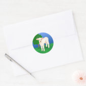 Little Lamb Ronde Sticker (Envelop)