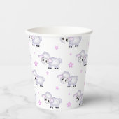 Little Lamb Sheep Baby shower positief Papieren Bekers (Voorkant)