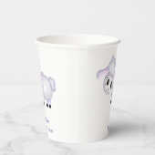Little Lamb Sheep Baby shower positief Papieren Bekers (Rechts)