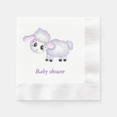 Little Lamb Sheep Baby shower Servet (Voorkant)