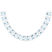 Little Lamb Soaring Hoog in Boy Blue Balloon Vlaggetjes (Alle)