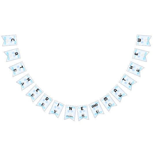 Little Lamb Soaring Hoog in Boy Blue Balloon Vlaggetjes (Alle)