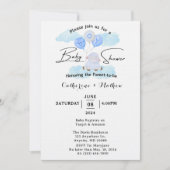 Little Lamb Soaring Hoog in Jongen Blauwe Ballonne Kaart (Voorkant)