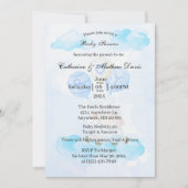 Little Lamb Soaring Hoog in Jongen Blauwe Ballonne Kaart (Voorkant)