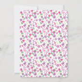 Little Lamb Spring Girl 1st Birthday Kaart (Achterkant)